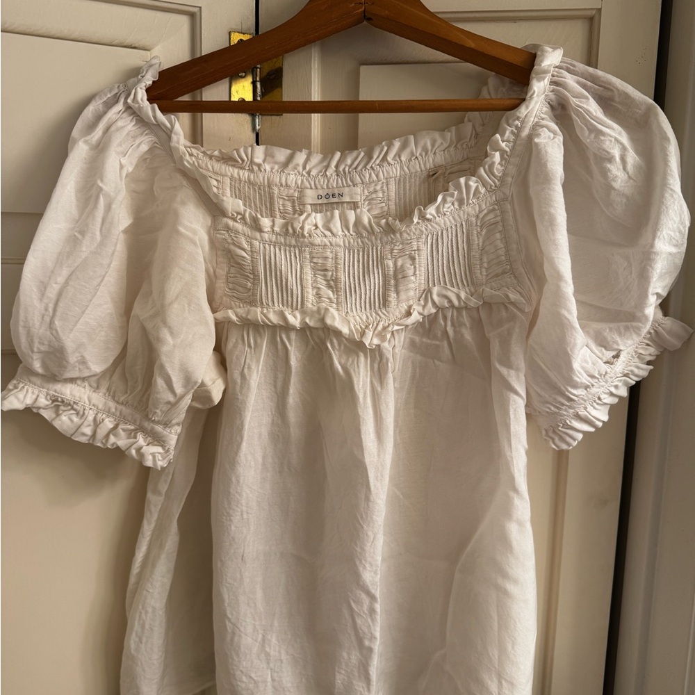 Doen Cream Puff Sleeve Blouse